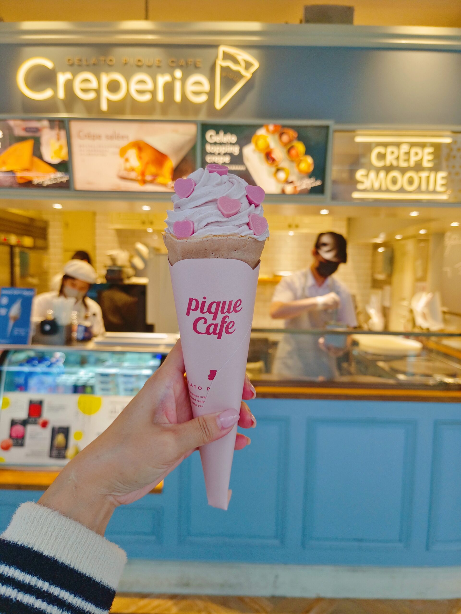 日本人氣法式可麗餅！gelato pique café『野莓白巧克力可麗餅』台北也吃的到了 、IG限動必拍！ @💕小美很愛嚐💕