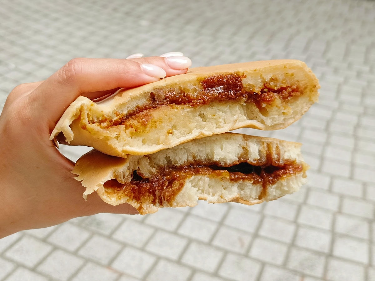 江子翠必吃|古早味麵煎餅、台式小點心、厚切軟式比利時鬆餅!花生、黑糖超好吃! - 第6張圖