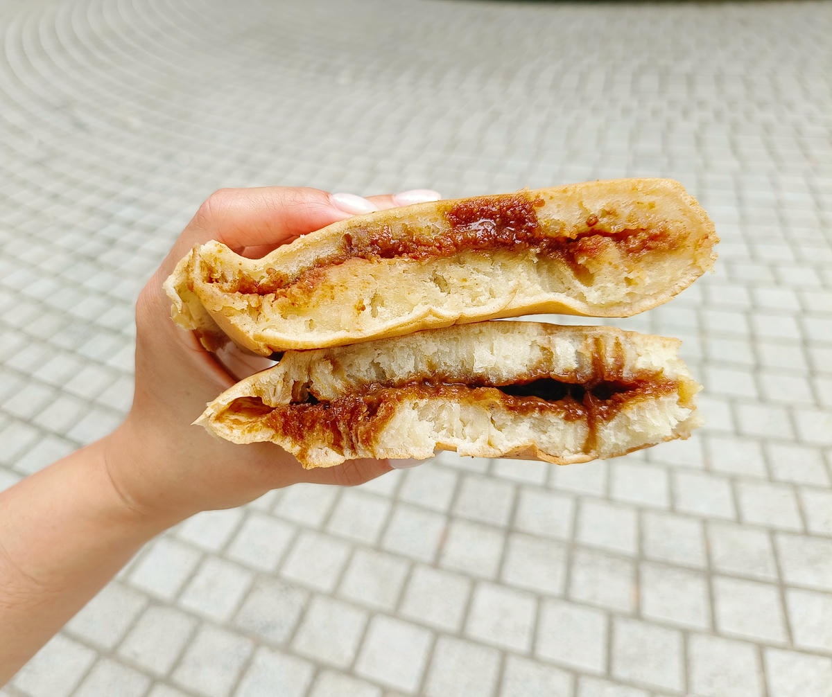 江子翠必吃|古早味麵煎餅、台式小點心、厚切軟式比利時鬆餅!花生、黑糖超好吃! - 第7張圖