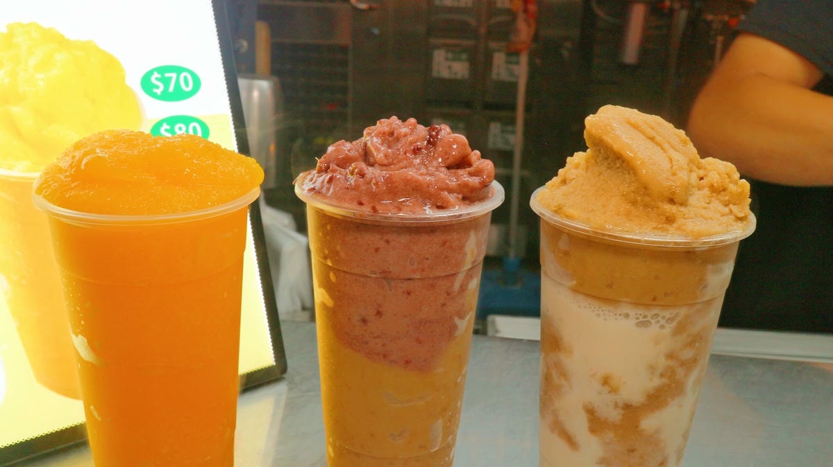 臨江街觀光夜市|朱老三綠豆沙、夢幻高顏值又美味的漸層手搖、特色綠豆+紅豆冰沙必喝! - 第6張圖