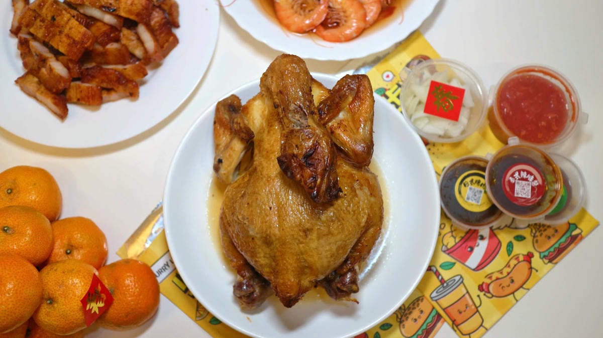 中和美食|思汗烤雞、除夕團圓拼盤(年菜外帶)、烤雞二吃、陳紹醉鮮蝦、鹹豬肉、雞肉香腸全包只要1680元! - 第11張圖