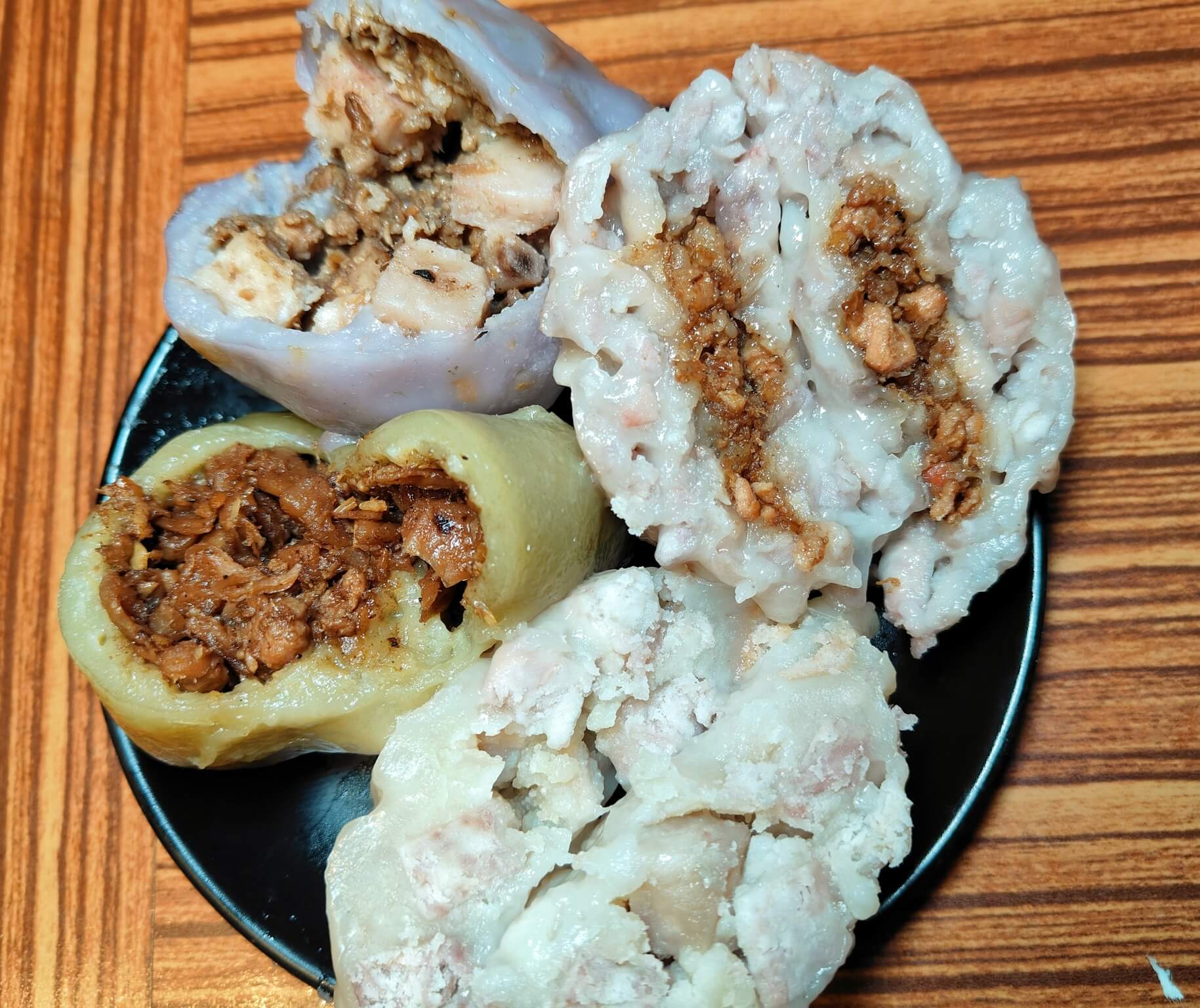 金山美食｜顏記古早味美食坊、外皮微甜Q彈 , 內餡鹹香美味 , 素食葷食都有！ @💕小美很愛嚐💕